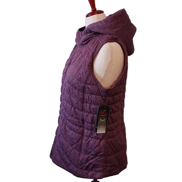 NEW Bagatelle Collection, 0X Quilted, Water Resistant Cold Weather Vest, Purple‎ - Picture 4 of 13